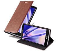 Cadorabo Custodia Libro per LG G4 / G4 Plus in Bruno Cappuccino - con Vani di Carte, Funzione Stand e Chiusura Magnetica - Portafoglio Cover Case Wallet Book Etui Protezione