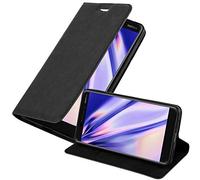 Cadorabo Custodia Libro per Nokia 6.1 2018 in Nero di Notte - con Vani di Carte, Funzione Stand e Chiusura Magnetica - Portafoglio Cover Case Wallet Book Etui Protezione