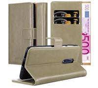 Cadorabo Custodia Libro per Nokia 8 2017 in MARRONE CAPPUCCINO - con Vani di Carte, Funzione Stand e Chiusura Magnetica - Portafoglio Cover Case Wallet Book Etui Protezione