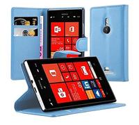 Cadorabo Custodia Libro per Nokia Lumia 925 in CELESTE BLU - con Vani di Carte, Funzione Stand e Chiusura Magnetica - Portafoglio Cover Case Wallet Book Etui Protezione