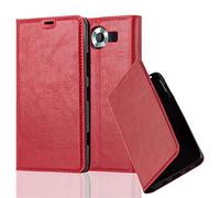 Cadorabo Custodia Libro per Nokia Lumia 950 in ROSSO MELA - con Vani di Carte, Funzione Stand e Chiusura Magnetica - Portafoglio Cover Case Wallet Book Etui Protezione