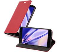 Cadorabo Custodia Libro per OnePlus 5 in ROSSO MELA - con Vani di Carte, Funzione Stand e Chiusura Magnetica - Portafoglio Cover Case Wallet Book Etui Protezione