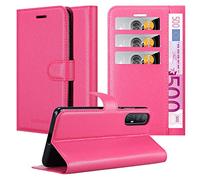 Cadorabo Custodia Libro per Oppo Find X2 neo in ROSA VIVO - con Vani di Carte, Funzione Stand e Chiusura Magnetica - Portafoglio Cover Case Wallet Book Etui Protezione
