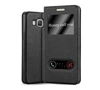 Cadorabo Custodia Libro per Samsung Galaxy A3 2015 in NERO COMETA - con Funzione Stand e Chiusura Magnetica - Portafoglio Cover Case Wallet Book Etui Protezione