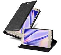 Cadorabo Custodia Libro per Samsung Galaxy A5 2015 in NERO DI NOTTE - con Vani di Carte, Funzione Stand e Chiusura Magnetica - Portafoglio Cover Case Wallet Book Etui Protezione
