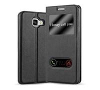 Cadorabo Custodia Libro per Samsung Galaxy A5 2016 in NERO COMETA - con Funzione Stand e Chiusura Magnetica - Portafoglio Cover Case Wallet Book Etui Protezione
