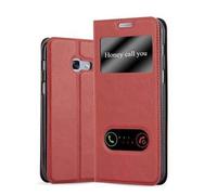 Cadorabo Custodia Libro per Samsung Galaxy A5 2017 in ROSSO ZAFFERANO - con Funzione Stand e Chiusura Magnetica - Portafoglio Cover Case Wallet Book Etui Protezione