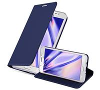Cadorabo Custodia Libro per Samsung Galaxy J5 2016 in CLASSY BLU SCURO - con Vani di Carte, Funzione Stand e Chiusura Magnetica - Portafoglio Cover Case Wallet Book Etui Protezione