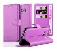 Cadorabo Custodia Libro per Samsung Galaxy J5 2016 in VIOLETTA AMETISTA - con Vani di Carte, Funzione Stand e Chiusura Magnetica - Portafoglio Cover Case Wallet Book Etui Protezione