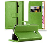 Cadorabo Custodia Libro per Samsung Galaxy J5 2017 US Version in VERDE ERBE - con Vani di Carte, Funzione Stand e Chiusura Magnetica - Portafoglio Cover Case Wallet Book Etui Protezione