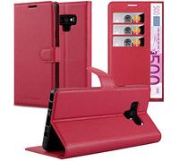 Cadorabo Custodia Libro per Samsung Galaxy NOTE 9 in ROSSO CARMINIO - con Vani di Carte, Funzione Stand e Chiusura Magnetica - Portafoglio Cover Case Wallet Book Etui Protezione