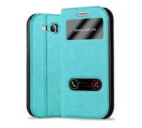 Cadorabo Custodia Libro per Samsung Galaxy S3 / S3 NEO in TURCHESE MENTA - con Funzione Stand e Chiusura Magnetica - Portafoglio Cover Case Wallet Book Etui Protezione