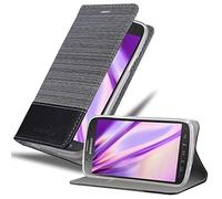 Cadorabo Custodia Libro per Samsung Galaxy S4 ACTIVE in GRIGIO NERO - con Vani di Carte, Funzione Stand e Chiusura Magnetica - Portafoglio Cover Case Wallet Book Etui Protezione