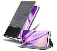Cadorabo Custodia Libro per Samsung Galaxy S9 in Grigio Nero - con Vani di Carte, Funzione Stand e Chiusura Magnetica - Portafoglio Cover Case Wallet Book Etui Protezione