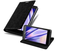 Cadorabo Custodia Libro per Sony Xperia Z3 in Nero di Notte - con Vani di Carte, Funzione Stand e Chiusura Magnetica - Portafoglio Cover Case Wallet Book Etui Protezione