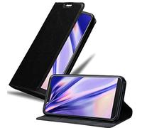 Cadorabo Custodia Libro per WIKO VIEW 2 PLUS in NERO DI NOTTE - con Vani di Carte, Funzione Stand e Chiusura Magnetica - Portafoglio Cover Case Wallet Book Etui Protezione