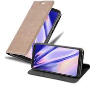 Cadorabo Custodia Libro per WIKO VIEW in BRUNO CAFÉ - con Vani di Carte, Funzione Stand e Chiusura Magnetica - Portafoglio Cover Case Wallet Book Etui Protezione