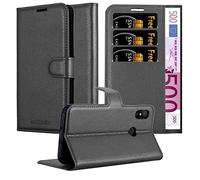 Cadorabo Custodia Libro per Xiaomi Mi A2 LITE/RedMi 6 PRO in NERO CARBONE - con Vani di Carte, Funzione Stand e Chiusura Magnetica - Portafoglio Cover Case Wallet Book Etui Protezione