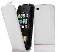 Cadorabo Custodia per Apple iPhone 3 / iPhone 3GS in BIANCO FLOREALE - Protezione in Stile Flip di Similpelle Strutturata - Case Cover Wallet Book Etui