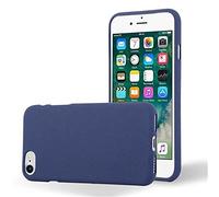Cadorabo Custodia per Apple iPhone 7 / 7S / 8 / SE 2020 in Frost Blu Scuro - Morbida Cover Protettiva Sottile di Silicone TPU con Bordo Protezione - Ultra Slim Case Antiurto Gel Back Bumper Guscio