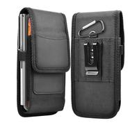 Cadorabo custodia per cellulare con clip da cintura compatibile con OPPO Reno 12 Pro in NERO -Custodia protettiva a 360 gradi -Astuccio da cintura con moschettone e portapenne -Custodia Cover