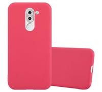 Cadorabo Custodia per Honor 6X in CANDY ROSSO - Morbida Cover Protettiva Sottile di Silicone TPU con Bordo Protezione - Ultra Slim Case Antiurto Gel Back Bumper Guscio