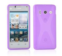 Cadorabo Custodia per Huawei Ascend Y300 in Lila Orchidea - Morbida Cover Protettiva Sottile di Silicone TPU con Bordo Protezione - Ultra Slim Case Antiurto Gel Back Bumper Guscio