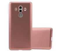 Cadorabo Custodia per Huawei MATE 10 PRO in ORO ROSA METALLICO - Morbida Cover Protettiva Sottile di Silicone TPU con Bordo Protezione - Ultra Slim Case Antiurto Gel Back Bumper Guscio