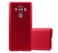 Cadorabo Custodia per Huawei MATE 10 PRO in ROSSO METALLICO - Morbida Cover Protettiva Sottile di Silicone TPU con Bordo Protezione - Ultra Slim Case Antiurto Gel Back Bumper Guscio