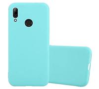 Cadorabo Custodia per Huawei P SMART 2019 in CANDY BLU - Morbida Cover Protettiva Sottile di Silicone TPU con Bordo Protezione - Ultra Slim Case Antiurto Gel Back Bumper Guscio