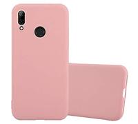 Cadorabo Custodia per Huawei P SMART 2019 in CANDY ROSA - Morbida Cover Protettiva Sottile di Silicone TPU con Bordo Protezione - Ultra Slim Case Antiurto Gel Back Bumper Guscio