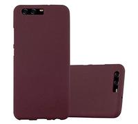 Cadorabo Custodia per Huawei P10 in Frost Lilla Bordeaux - Morbida Cover Protettiva Sottile di Silicone TPU con Bordo Protezione - Ultra Slim Case Antiurto Gel Back Bumper Guscio