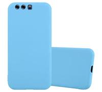 Cadorabo Custodia per Huawei P10 PLUS in CANDY BLU - Morbida Cover Protettiva Sottile di Silicone TPU con Bordo Protezione - Ultra Slim Case Antiurto Gel Back Bumper Guscio