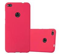 Cadorabo Custodia per Huawei P8 LITE 2017 in FROST ROSSO - Morbida Cover Protettiva Sottile di Silicone TPU con Bordo Protezione - Ultra Slim Case Antiurto Gel Back Bumper Guscio