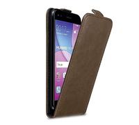 Cadorabo Custodia per Huawei Y6 PRO 2017 in BRUNO CAFFÈ - Protezione in Stile Flip con Chiusura Magnetica - Case Cover Wallet Book Etui