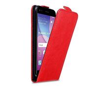 Cadorabo Custodia per Huawei Y6 PRO 2017 in ROSSO MELA - Protezione in Stile Flip con Chiusura Magnetica - Case Cover Wallet Book Etui
