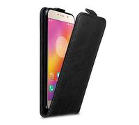 Cadorabo Custodia per Lenovo P2 in NERO DI NOTTE - Protezione in Stile Flip con Chiusura Magnetica - Case Cover Wallet Book Etui