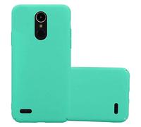 Cadorabo Custodia per LG K10 2017 in FROSTY VERDE - Rigida Cover Protettiva Sottile con Bordo Protezione - Back Hard Case Ultra Slim Bumper Antiurto Guscio Plastica