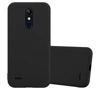 Cadorabo Custodia per LG K11 2018 / K11 PLUS in CANDY NERO - Morbida Cover Protettiva Sottile di Silicone TPU con Bordo Protezione - Ultra Slim Case Antiurto Gel Back Bumper Guscio