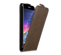 Cadorabo Custodia per LG K8 2017 in BRUNO CAFFÈ - Protezione in Stile Flip con Chiusura Magnetica - Case Cover Wallet Book Etui