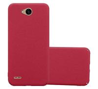 Cadorabo Custodia per LG X Power 2 in FROSTY ROSSO - Rigida Cover Protettiva Sottile con Bordo Protezione - Back Hard Case Ultra Slim Bumper Antiurto Guscio Plastica