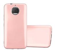 Cadorabo Custodia per Motorola MOTO G5S PLUS in ORO ROSA METALLICO - Morbida Cover Protettiva Sottile di Silicone TPU con Bordo Protezione - Ultra Slim Case Antiurto Gel Back Bumper Guscio