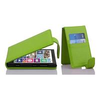 Cadorabo Custodia per Nokia Lumia 929/930 in Verde Limone - Protezione in Stile Flip di Similpelle Strutturata - Case Cover Wallet Book Etui