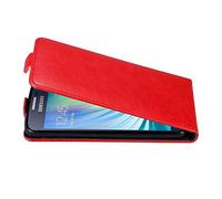 Cadorabo Custodia per Samsung Galaxy A3 2015 in ROSSO MELA - Protezione in Stile Flip con Chiusura Magnetica - Case Cover Wallet Book Etui