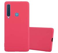 Cadorabo Custodia per Samsung Galaxy A9 2018 in CANDY ROSSO - Morbida Cover Protettiva Sottile di Silicone TPU con Bordo Protezione - Ultra Slim Case Antiurto Gel Back Bumper Guscio