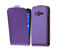 Cadorabo Custodia per Samsung Galaxy ACE 4 in LILA ORCHIDEA - Protezione in Stile Flip di Similpelle Fine - Case Cover Wallet Book Etui
