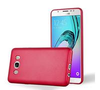 Cadorabo Custodia per Samsung Galaxy J5 2016 in ROSSO METALLICO - Morbida Cover Protettiva Sottile di Silicone TPU con Bordo Protezione - Ultra Slim Case Antiurto Gel Back Bumper Guscio