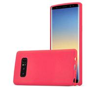 Cadorabo Custodia per Samsung Galaxy NOTE 8 in FROST ROSSO - Morbida Cover Protettiva Sottile di Silicone TPU con Bordo Protezione - Ultra Slim Case Antiurto Gel Back Bumper Guscio