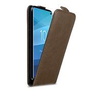 Cadorabo Custodia per Samsung Galaxy S10 in BRUNO CAFFÈ - Protezione in Stile Flip con Chiusura Magnetica - Case Cover Wallet Book Etui