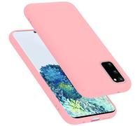 Cadorabo Custodia per Samsung Galaxy S20 6.2 in LIQUID ROSA - Morbida Cover Protettiva Sottile di Silicone TPU con Bordo Protezione - Ultra Slim Case Antiurto Gel Back Bumper Guscio